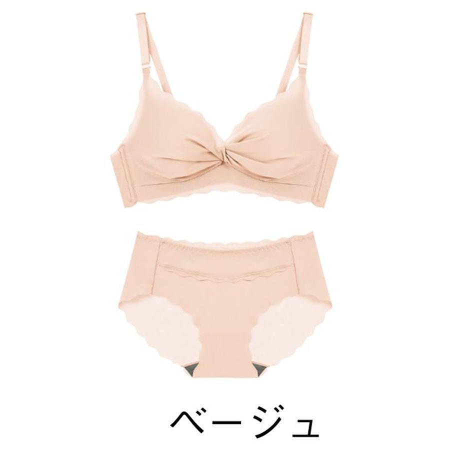 「2点購入で10％OFF」ブラジャー ショーツセット ノンワイヤー 下着 女性 上下セット セット 脇肉補正 ランジェリー シームレス 盛れる 育乳｜poopishop｜04