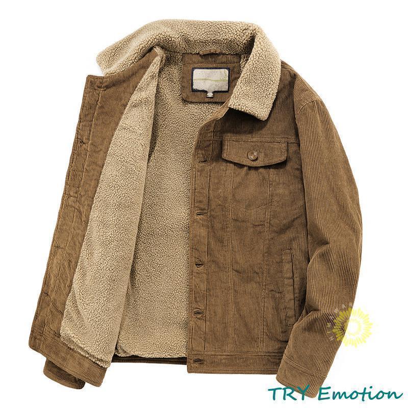 ボアブルゾン メンズ コーデュロイ ジャケット 裏ボア ミリタリー