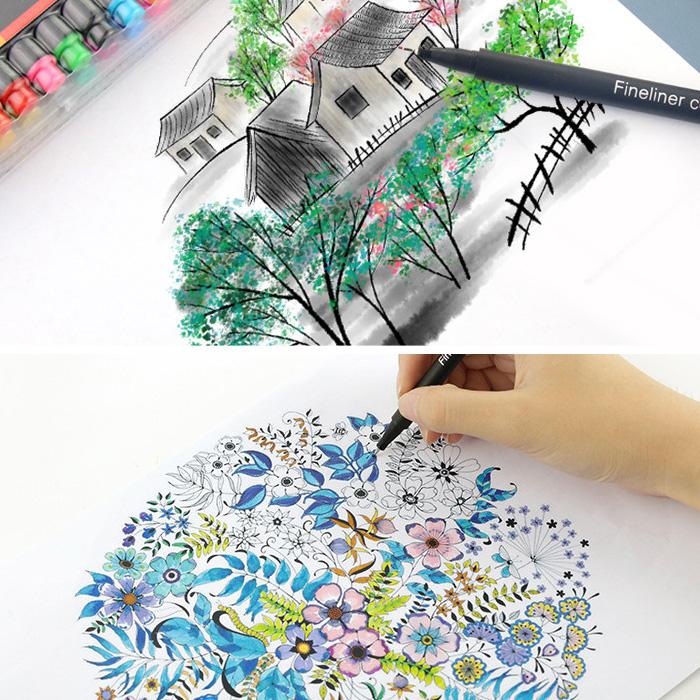 送料無料 カラーペン ミリペン 100色 セット 水性 水性カラーペン 細書き ペン 細字 耐水 速乾 絵描き イラストペン 2 テーマで文具 Yahoo 店 通販 Yahoo ショッピング