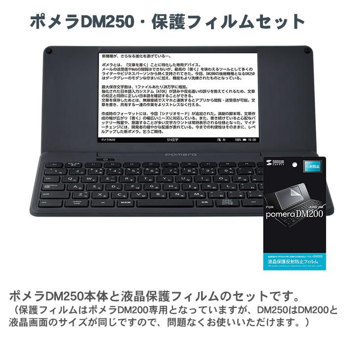 KING JIM（キングジム） デジタルメモ ポメラ DM250 液晶保護フィルム