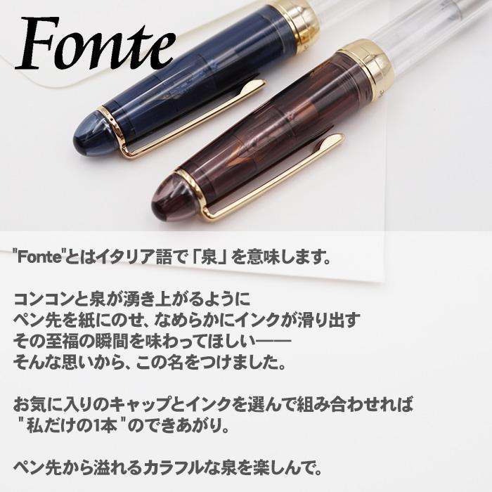 選べる 万年筆 筆ペン ボールペン スケルトン ローラーボールペン