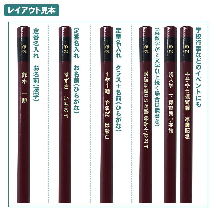 三菱鉛筆 箔押し 名入れ 金 鉛筆 uni プラケース 紙箱 えんぴつ 鉛筆 1
