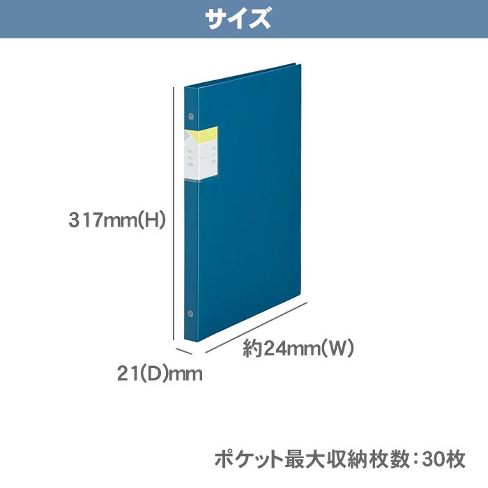 KING JIM（キングジム） カキコ クリアーファイル 差し替え式 10枚 20