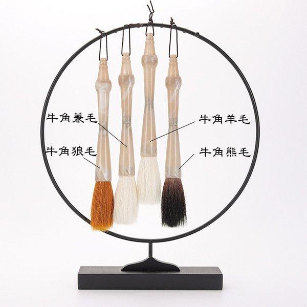 大書筆 書道 大筆 花牛角 羊毫 狼毫 熊毫 兼毫 選べる 4種類 中国直