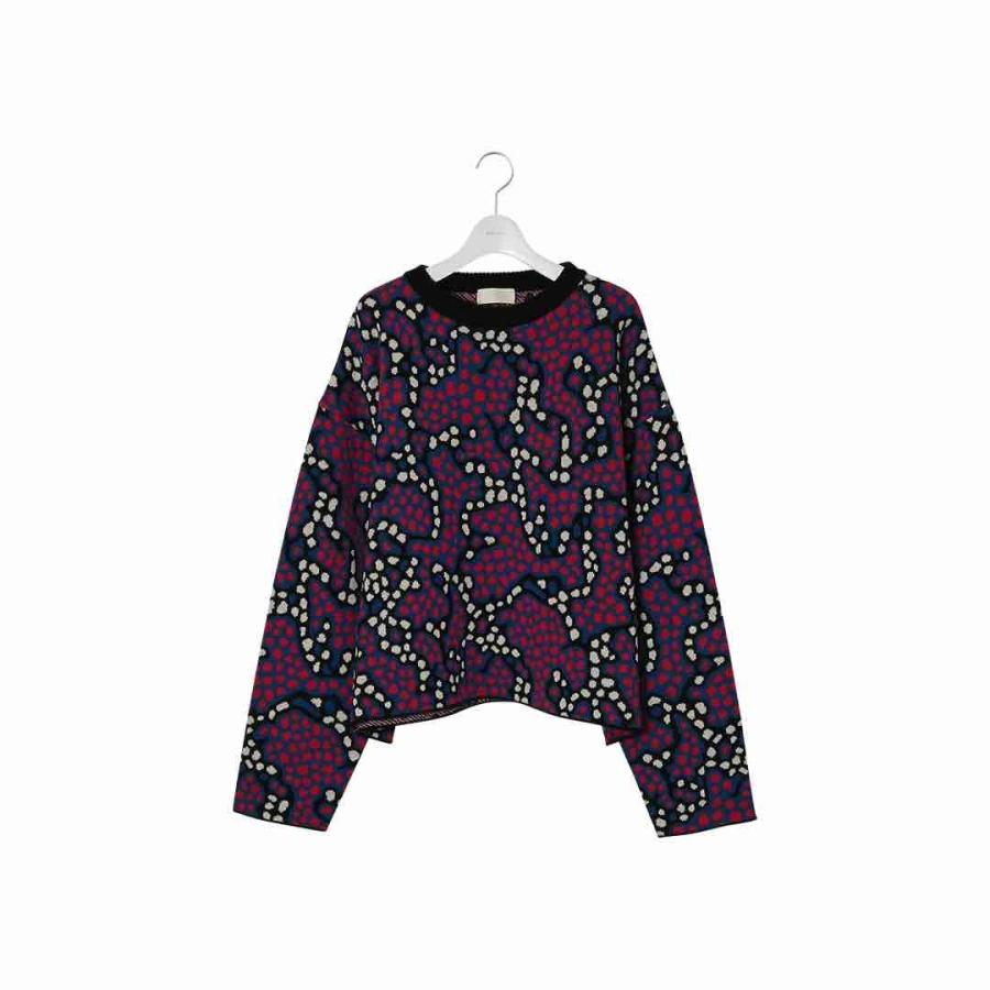 NEON SIGN ネオンサイン Allosaurus Sweater NEON SIGN(ネオンサイン) / Allosaurus Sweater (BLUE) : Proof