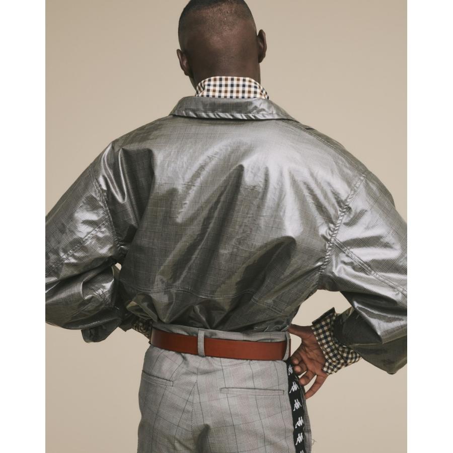 JieDa（ジエダ） / LAMINATE SWITCHING JACKET (GLEN CHECK) : Proof