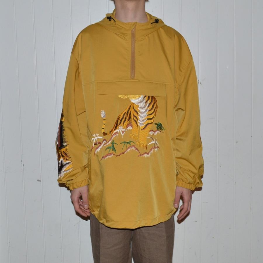 doublet刺繍 トラBITING EMBROIDERY ANORAK camping.com