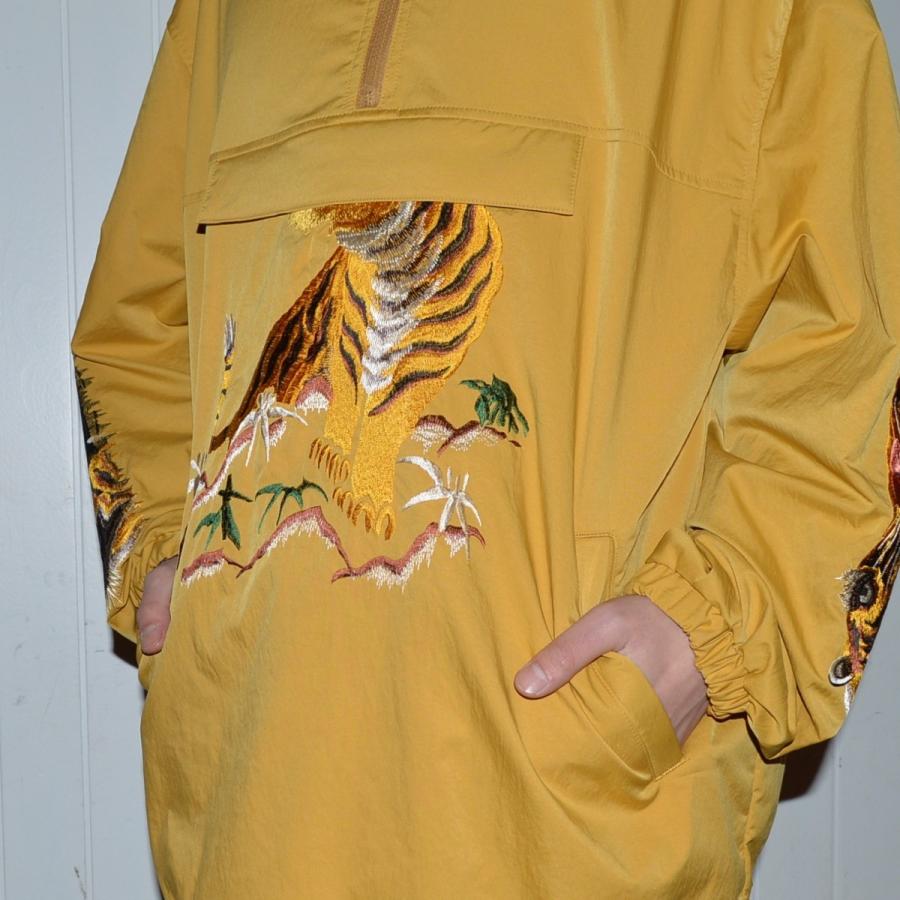 doublet刺繍 トラBITING EMBROIDERY ANORAK camping.com