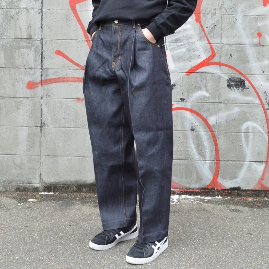 NEON SIGN(ネオンサイン) / Wide Denim Slacks (Rigid) : 343 : Proof