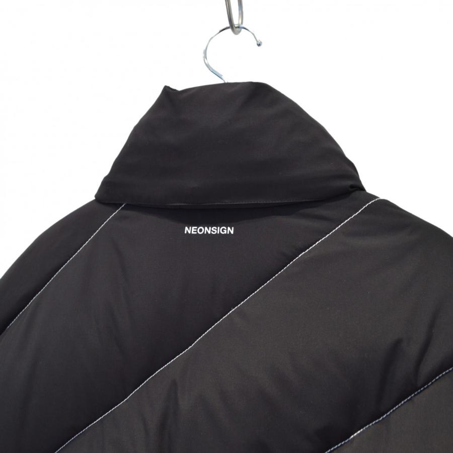 NEON SIGN REGIMENTAL DOWN JACKET ブラック NEON SIGN REGIMENTAL DOWN JACKET ブラック NEON SIGN(ネオン