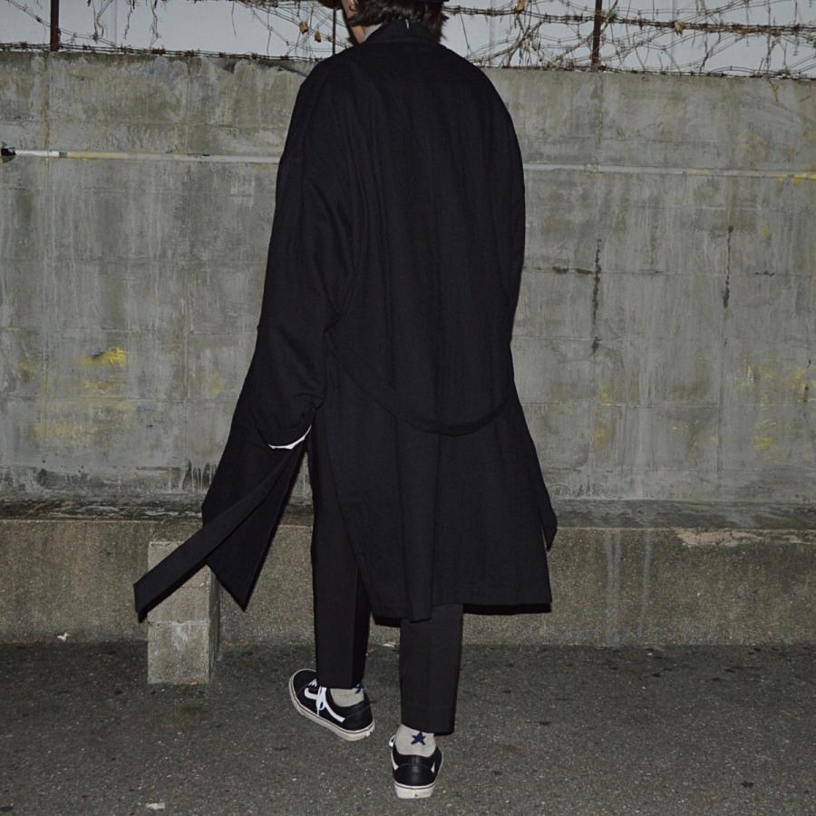 Side Slit Haori ショップ Coat/コート/2/コットン/BLK/S1306 ANEI