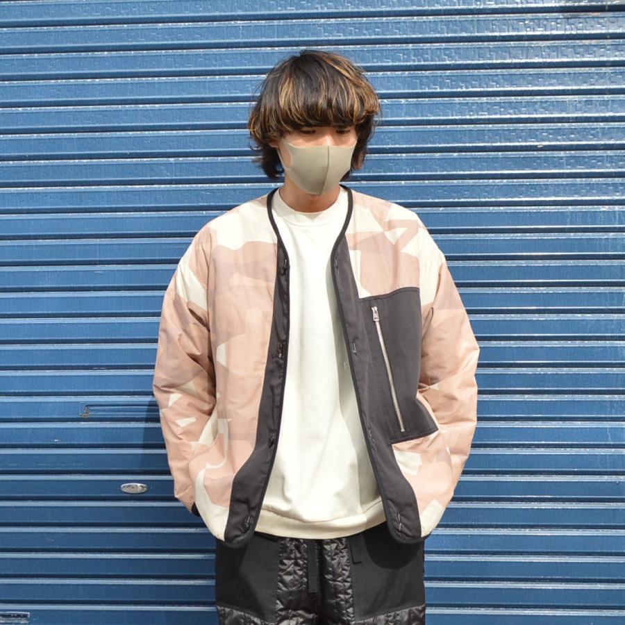 カーキ×インディゴ ANEI / アーネイ UNION LINER JKT 【未使用品