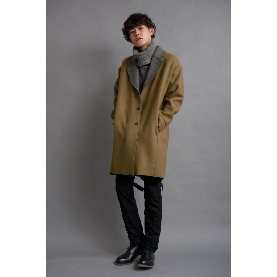 DISCOVERED DISCOVERED(ディスカバード) / DOUBLE FACE COAT (KHAKI 