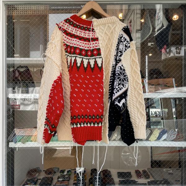 DISCOVERED DISCOVERED(ディスカバード) / Nordic Collage Sweater