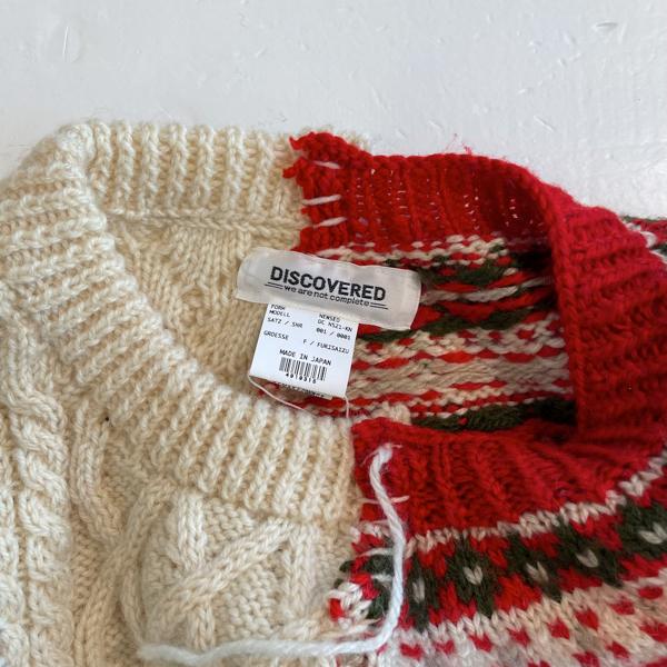 DISCOVERED Nordic Collage Sweater ニット 【公式通販】