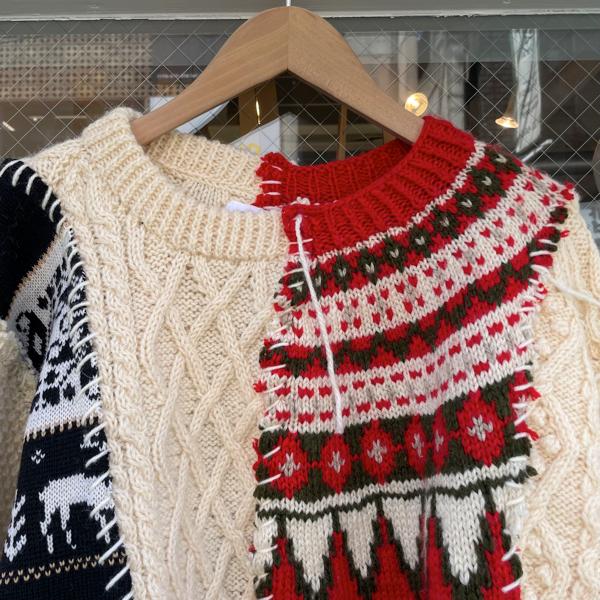DISCOVERED DISCOVERED(ディスカバード) / Nordic Collage Sweater