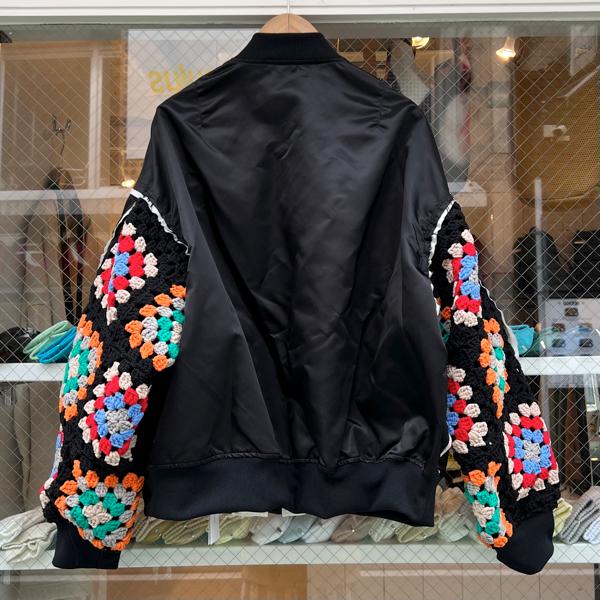 DISCOVERED > KNIT SLEEVE MA-1 / BLK 久遠