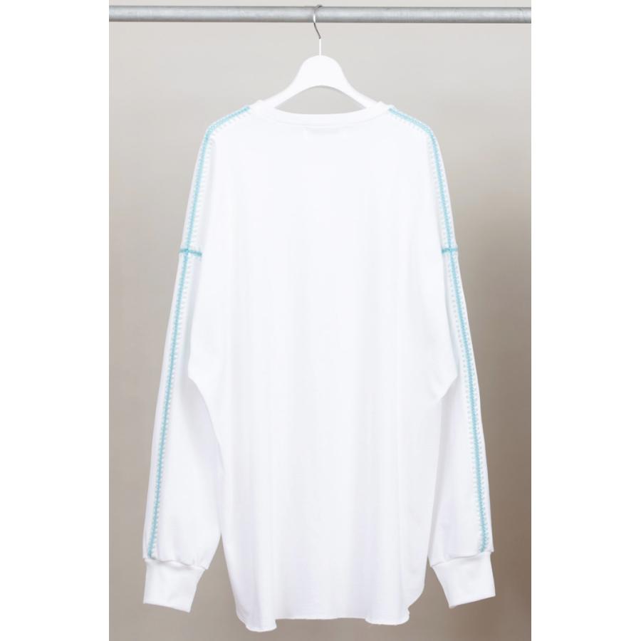 DISCOVERED(ディスカバード) / SHELL STITCH LONF TEE(WHITE)｜pop5151｜02