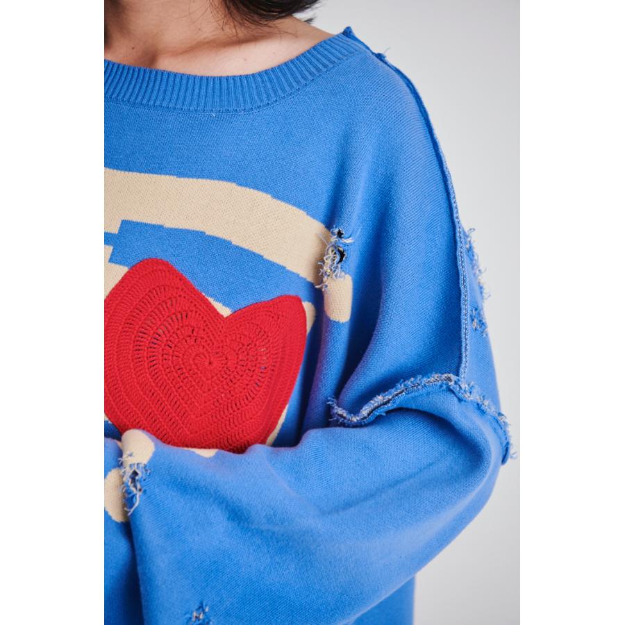 DISCOVERED ディスカバード　BONE KNIT BLUE DISCOVERED ディスカバード】BONE KNIT BLUE | delhezi