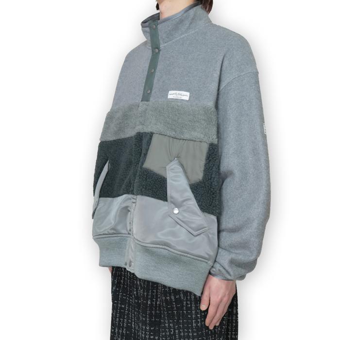 elephant TRIBAL fabrics / Chaos Boa Blouson (GRAY) : Proof Of