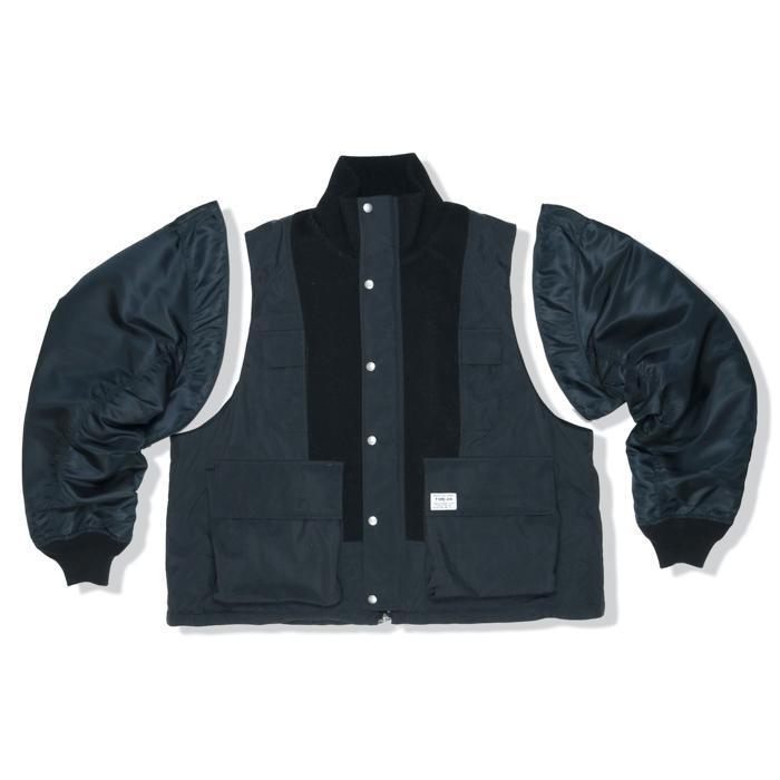 エレファブ ブラック ミリタリージャケット elephant TRIBAL fabrics ジャケット ミリタリージャケット