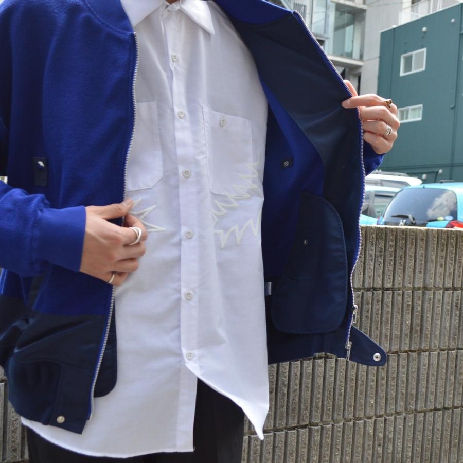 elephant TRIBAL fabrics / MA-1 Docking Inside Out Sweat Blouson
