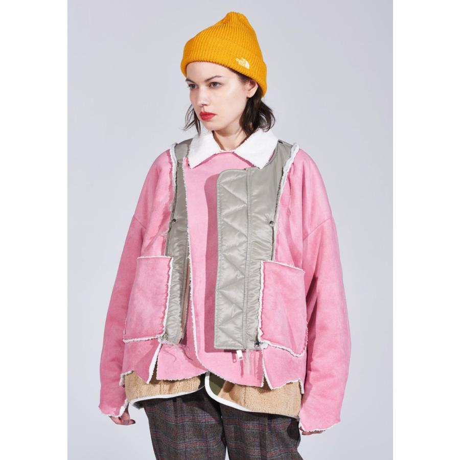 ブルゾン elephant TRIBAL fabrics Mouton Big MA-1 elephant TRIBAL fabrics / Mouton Big MA-1 (PINK) : Proof Of Power