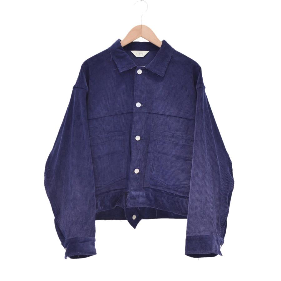 JieDa（ジエダ） / CORDUROY SHORT JACKET(NAVY) : Proof Of Power