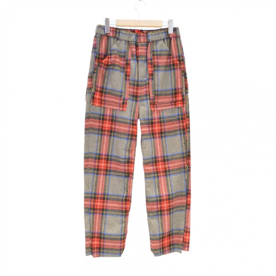 JieDa(ジエダ) / SIDE SLIT FLANNEL EASY PANTS : jie-18w-pt02 