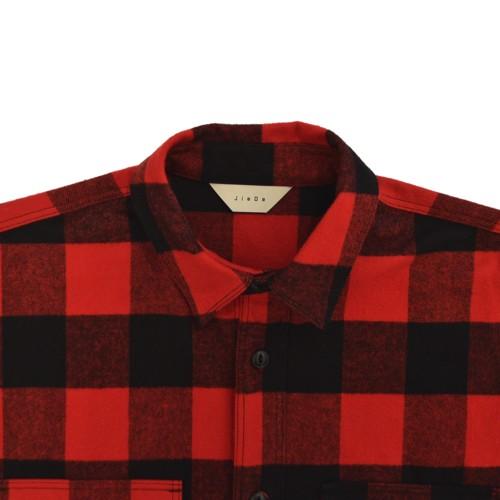 JieDa（ジエダ） / LONG C.P.O SHIRT(RED) : Proof Of Power - 通販
