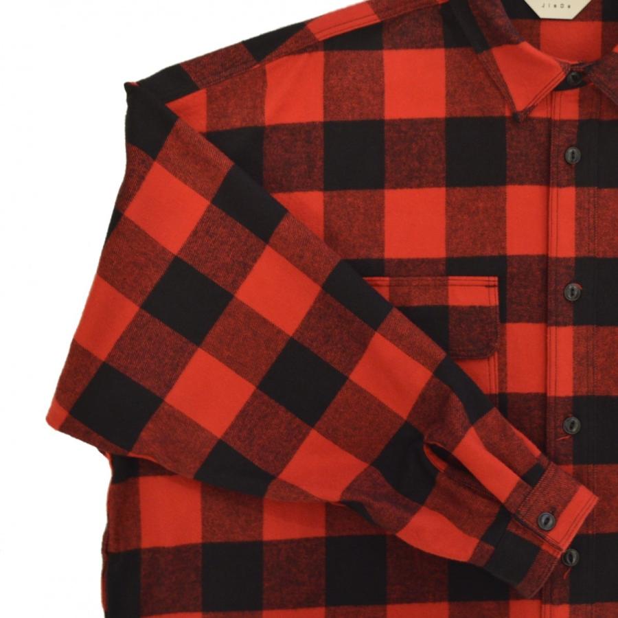JieDa（ジエダ） / LONG C.P.O SHIRT(RED) : Proof Of Power - 通販