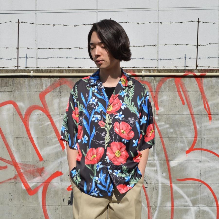 JieDa JieDa(ジエダ) / FLOWER RATTERN S/S SHIRT (BLACK) : Proof Of 