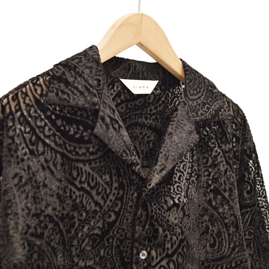 JieDa（ジエダ） / OPAL OPEN COLLAR SHIRT LS (BLACK) : Proof Of