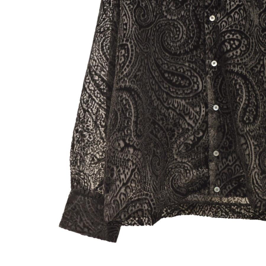 JieDa（ジエダ） / OPAL OPEN COLLAR SHIRT LS (BLACK) : Proof Of