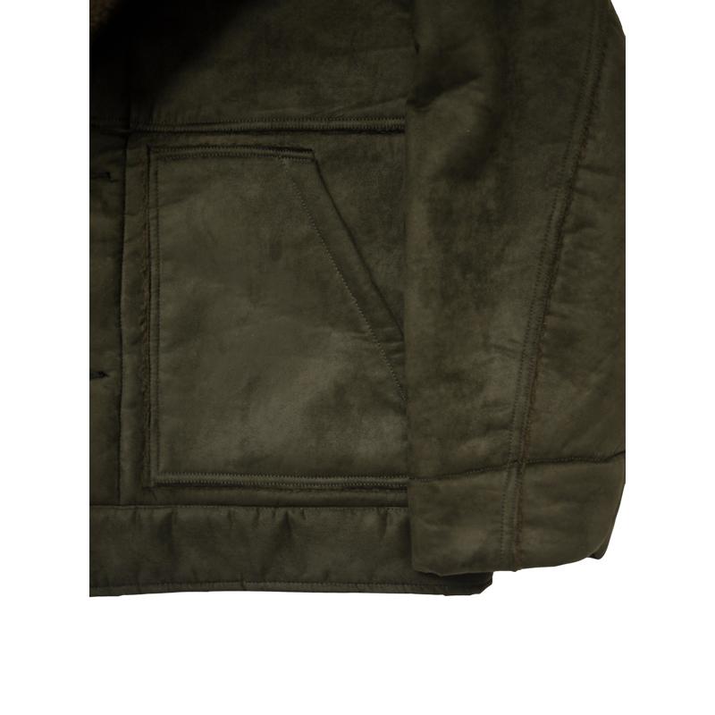 JieDa（ジエダ） / FAKE FUR MONK JACKET (CHARCOAL GRAY) : Proof Of