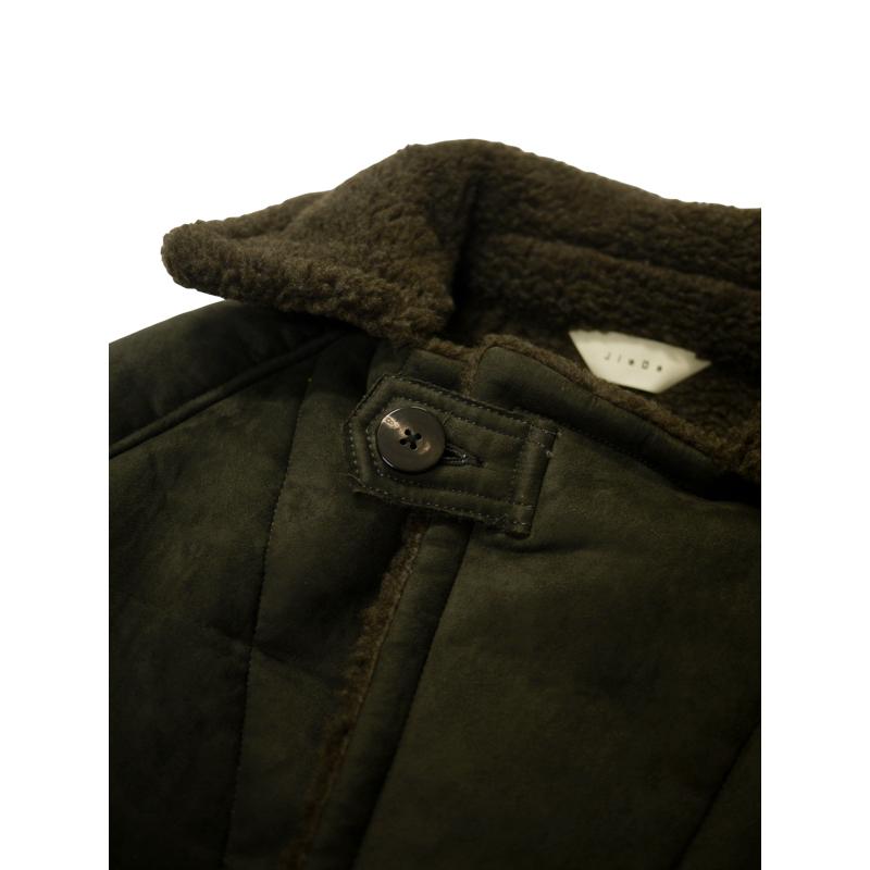 JieDa（ジエダ） / FAKE FUR MONK JACKET (CHARCOAL GRAY) : Proof Of