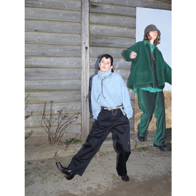 JieDa JieDa(ジエダ) / Dickies DOUBLE KNEE PRINT PANTS (BLACK