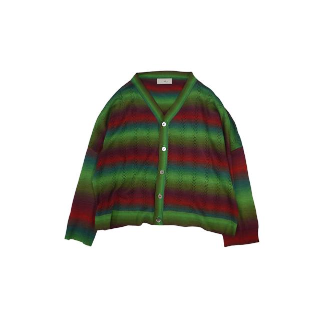 JieDa（ジエダ） / GRADATION CARDIGAN(GREEN) : Proof Of Power 