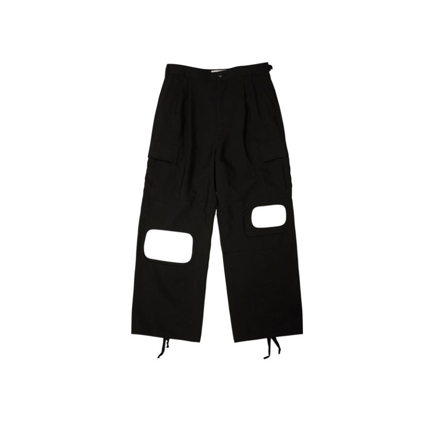JieDa JieDa(ジエダ) / RIPSTOP HOLE CARGO PANTS(BLACK) : Proof Of