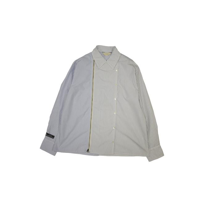 JieDa（ジエダ） / STRIPE ZIP & BUTTON SHIRT (STRIPE) : Proof Of