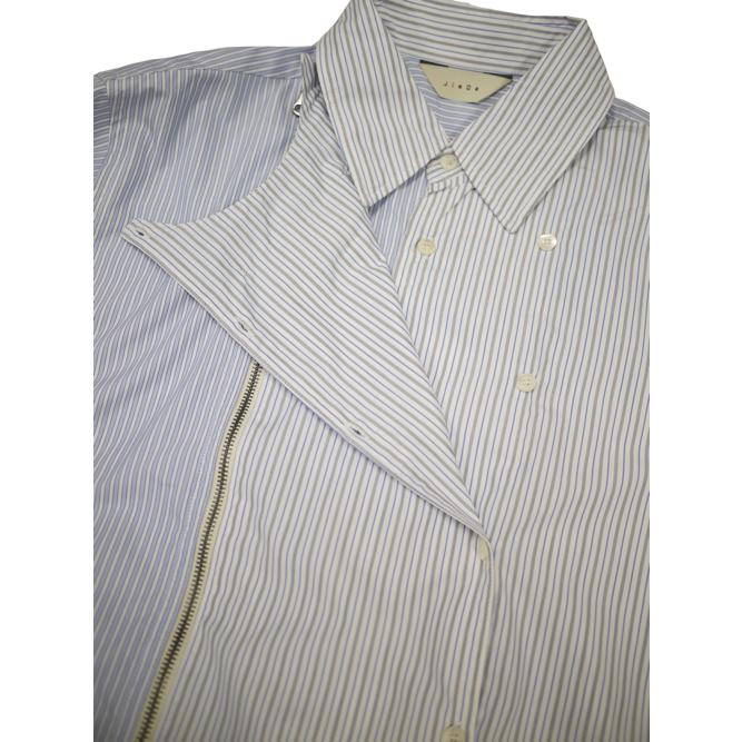 JieDa（ジエダ） / STRIPE ZIP & BUTTON SHIRT (STRIPE) : Proof Of