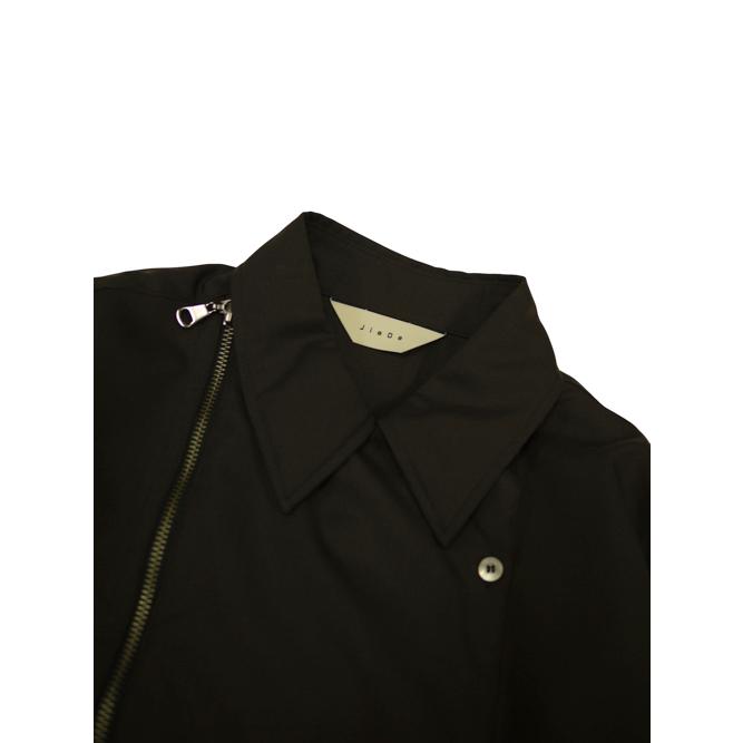 JieDa（ジエダ） / ZIP & BUTTON SHIRT (BROWN) : Proof Of Power