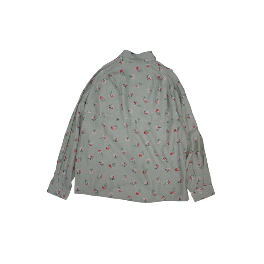 jieda FLOWER OVERSIZED SHIRT L/Sjieda flower embroidery l/s