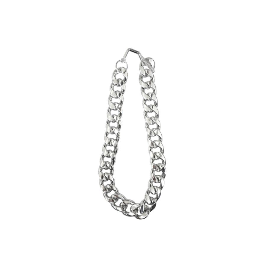JieDa（ジエダ） / SWITCHING WIDE CHAIN NECKLACE (SILVER) : Proof 
