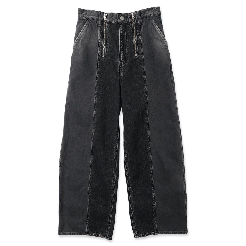 JieDa JieDa(ジエダ) / SWITCHING ZIP DENIM PANTS(BLACK) : Proof Of