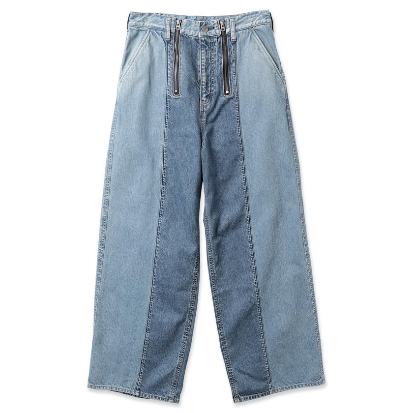JieDa（ジエダ） / SWITCHING ZIP DENIM PANTS(INDIGO) : Proof Of