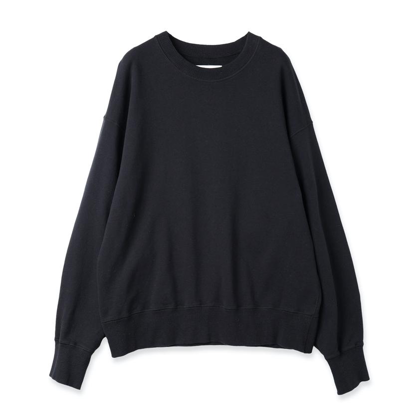 JieDa JieDa(ジエダ) / DRAPING SWEAT CREW(BLACK/NAVY) : Proof Of 
