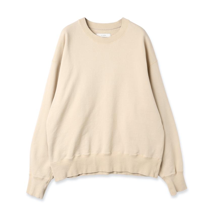JieDa（ジエダ） / DRAPING SWEAT CREW (IVORY/BROWN) : Proof Of 