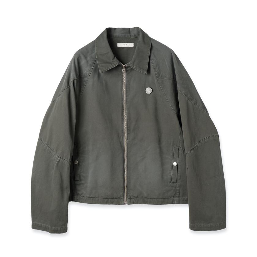 JieDa JieDa(ジエダ) / DRAPING CHINO ZIP JACKET (SMOKE GRAY JieDa JieDa(ジエダ) / DRAPING CHINO ZIP JACKET (SMOKE GRAY