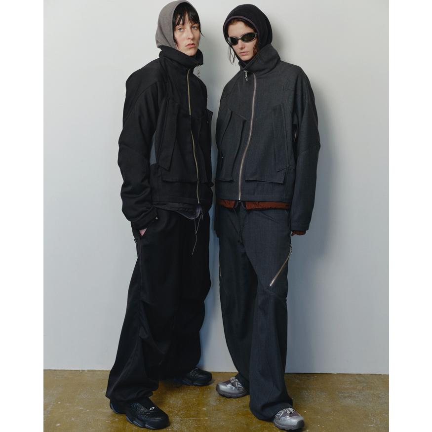 ジエダDRAPING JACKET グレー　ブルゾン JieDa ブルゾン アウター DRAPING JACKET メンズ レディース